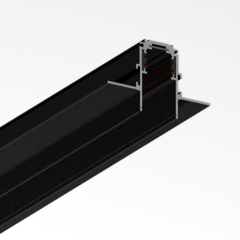 Профіль ULIGHT S20 магнітний трековий white 1м чорний Профіль ULIGHT S20 магнітний трековий white 1м чорний