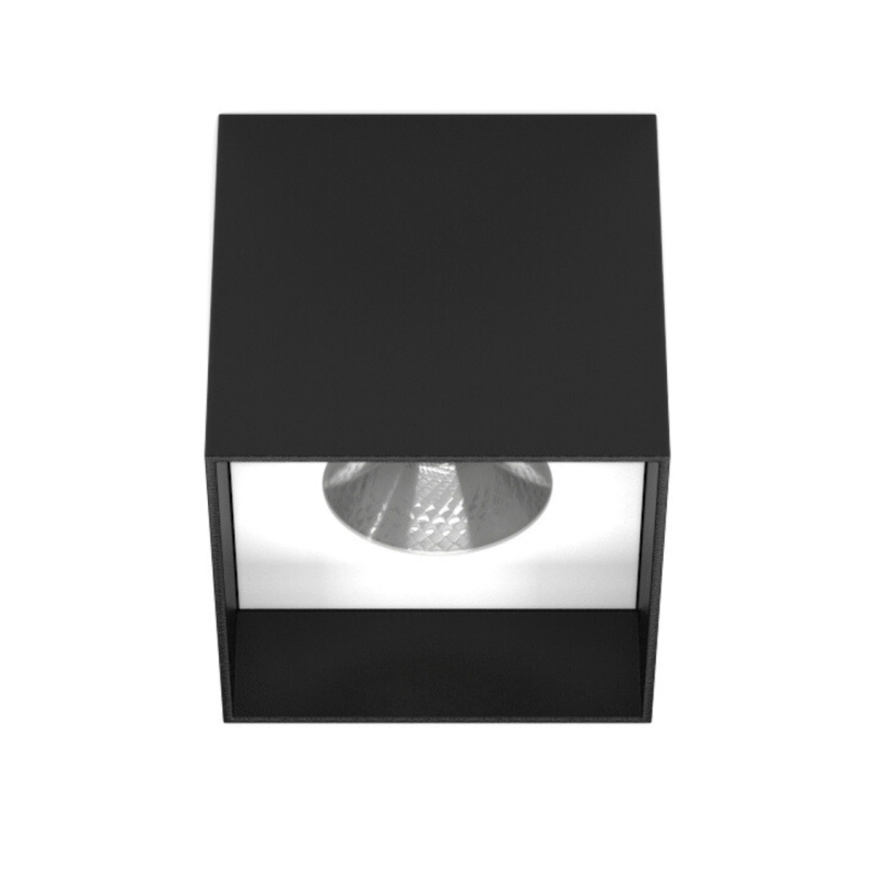 Світильник накладний ULIGHT Kub80 s 12W black/white 4000К