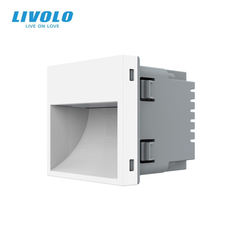 Механізм світильник для сходів Підсвітка підлоги Livolo білий (VL-FCL1-2WP) Механізм світильник для сходів Підсвітка підлоги Livolo білий (VL-FCL1-2WP)