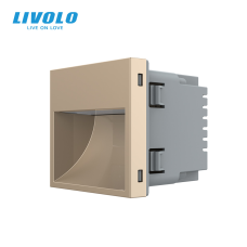 Механізм світильник для сходів Підсвітка підлоги Livolo золото (VL-FCL1-2AP)