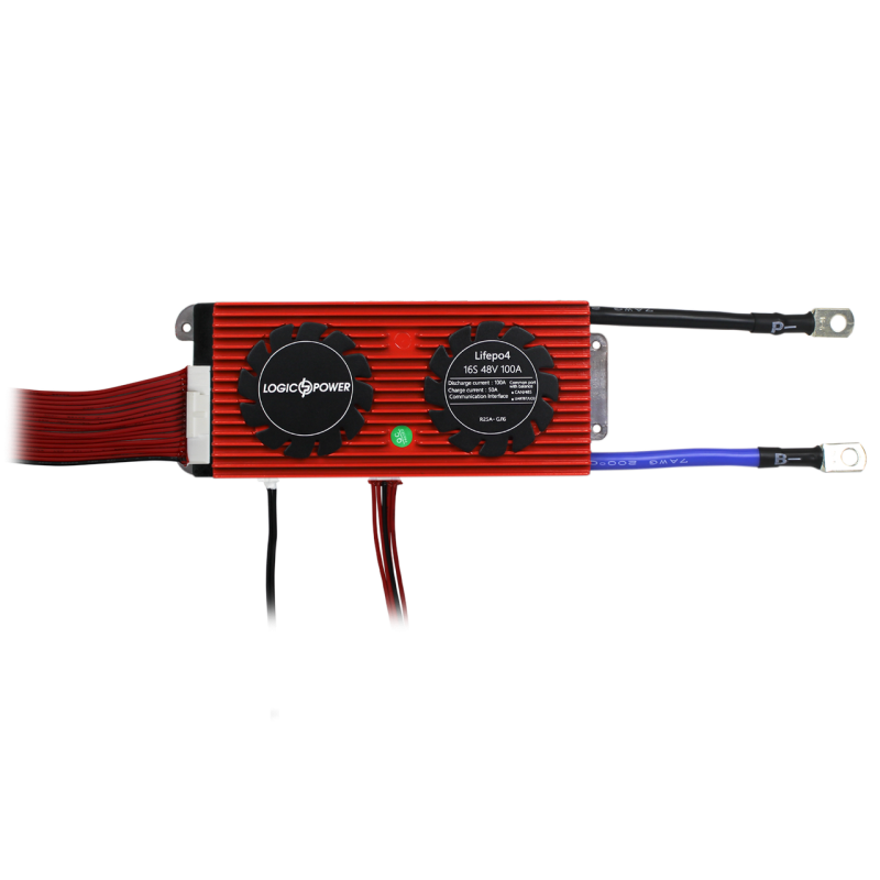 Smart BMS плата LP LiFePO4 48V 16S Dis 100A Ch 50A UART+RS485+CAN Smart BMS плата LP LiFePO4 48V 16S Dis 100A Ch 50A UART+RS485+CAN