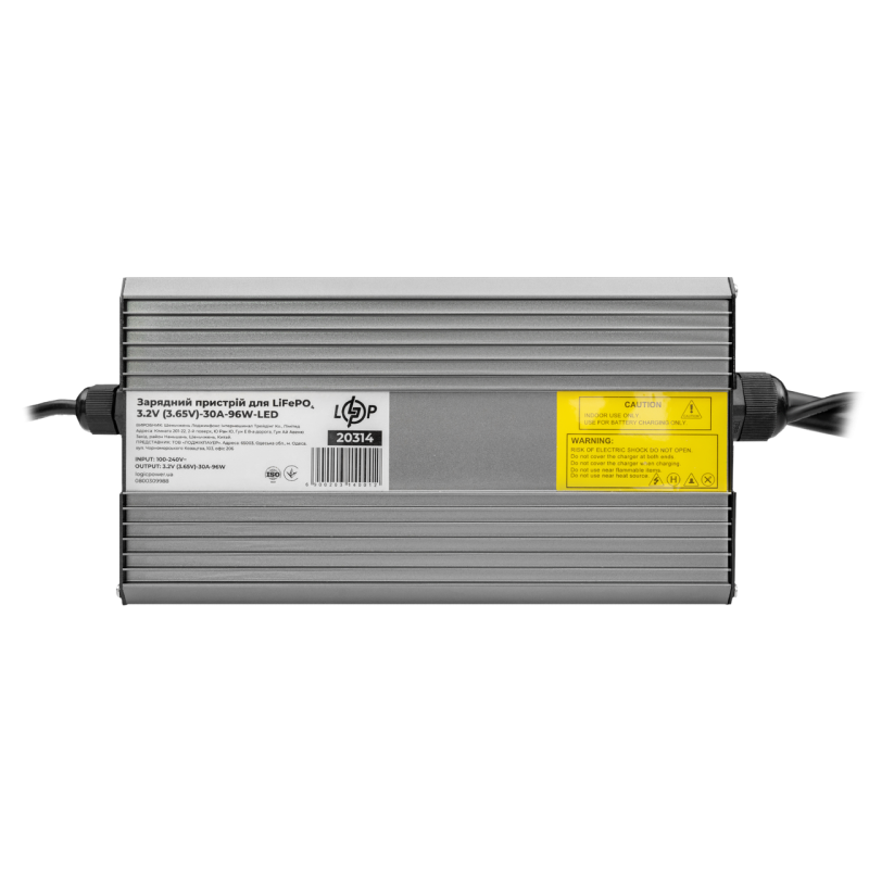 Зарядний пристрій для акумуляторів LiFePO4 3.2V (3.65V)-30A-96W-LED Зарядний пристрій для акумуляторів LiFePO4 3.2V (3.65V)-30A-96W-LED