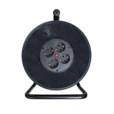 Подовжувач на котушці LP 50м (ПВС 3*1,5), 4 гнізда із заземлюючим контактом до 3.5 кВт