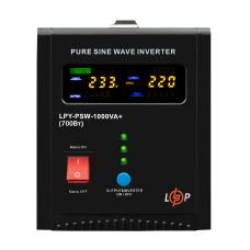 ДБЖ LogicPower LPY-PSW-1000VA+ (700Вт) 10A/20A з правильною синусоїдою 12V