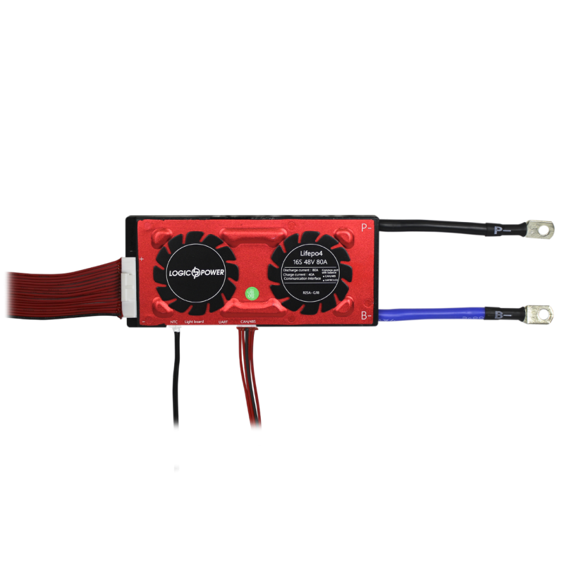 Smart BMS плата LP LiFePO4 48V 16S Dis 80A Ch 40A UART+RS485+CAN Smart BMS плата LP LiFePO4 48V 16S Dis 80A Ch 40A UART+RS485+CAN