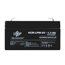 Акумулятор AGM LPM 6V - 1.3 Ah