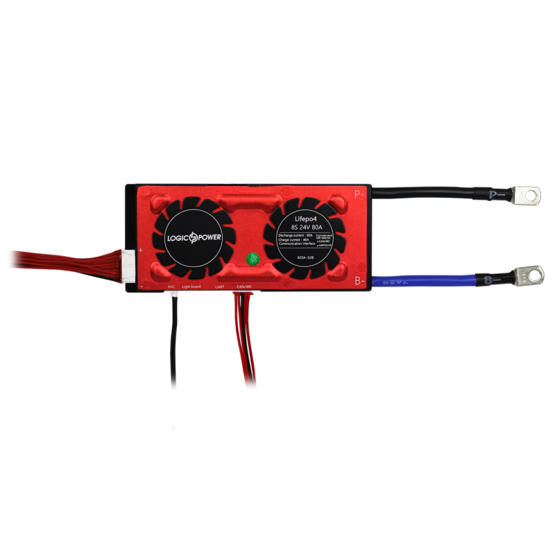 Smart BMS плата LP LiFePO4 24V 8S Dis 80A Ch 40A UART+RS485+CAN
