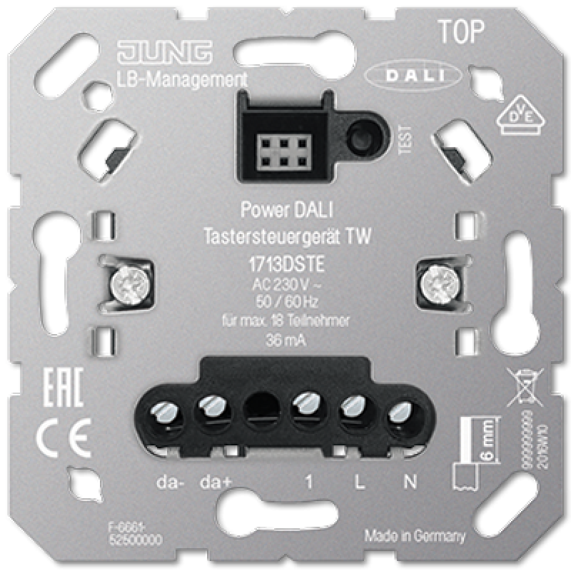 Кнопковий контролер DALI з джерелом живлення TW 1713DSTE