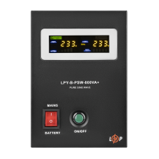 ДБЖ з правильною синусоїдою 12V LPY-B-PSW-800VA+(560Вт) 5A/15A
