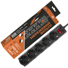 Мережевий фільтр PREMIUM LP-X5 3 м Black (3520Вт)