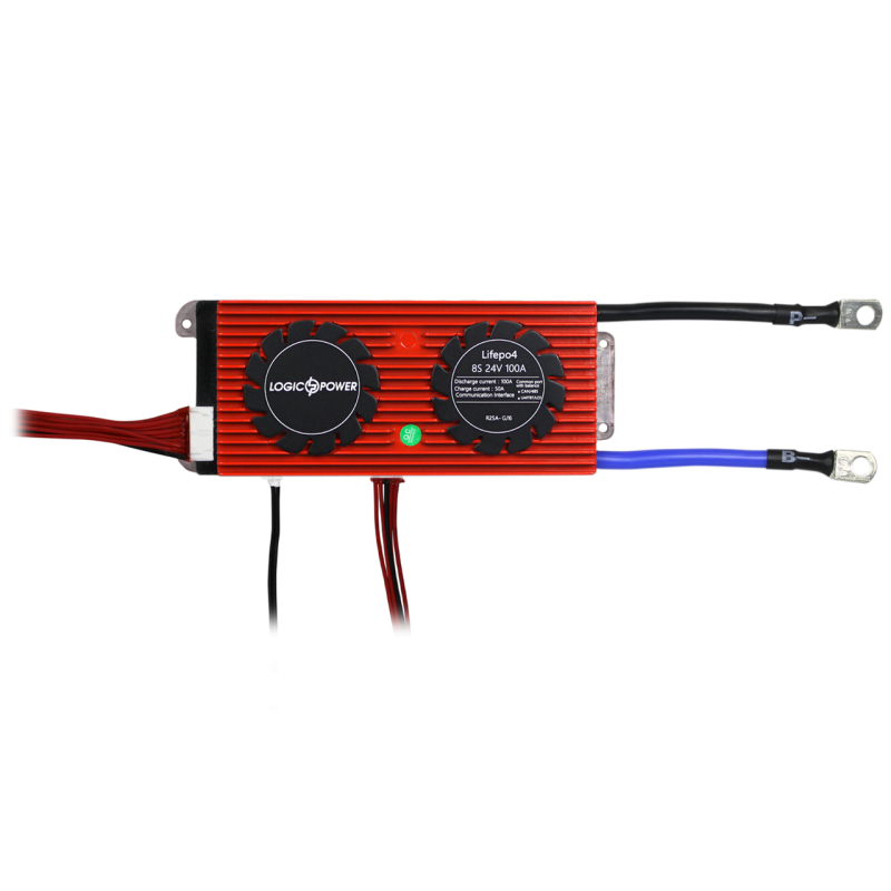 Smart BMS плата LP LiFePO4 24V 8S Dis 100A Ch 50A UART+RS485+CAN Smart BMS плата LP LiFePO4 24V 8S Dis 100A Ch 50A UART+RS485+CAN