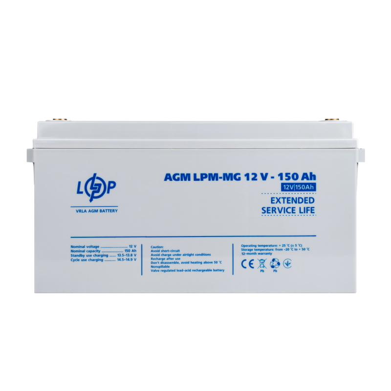Акумулятор мультигелевий LPM-MG 12V - 150 Ah