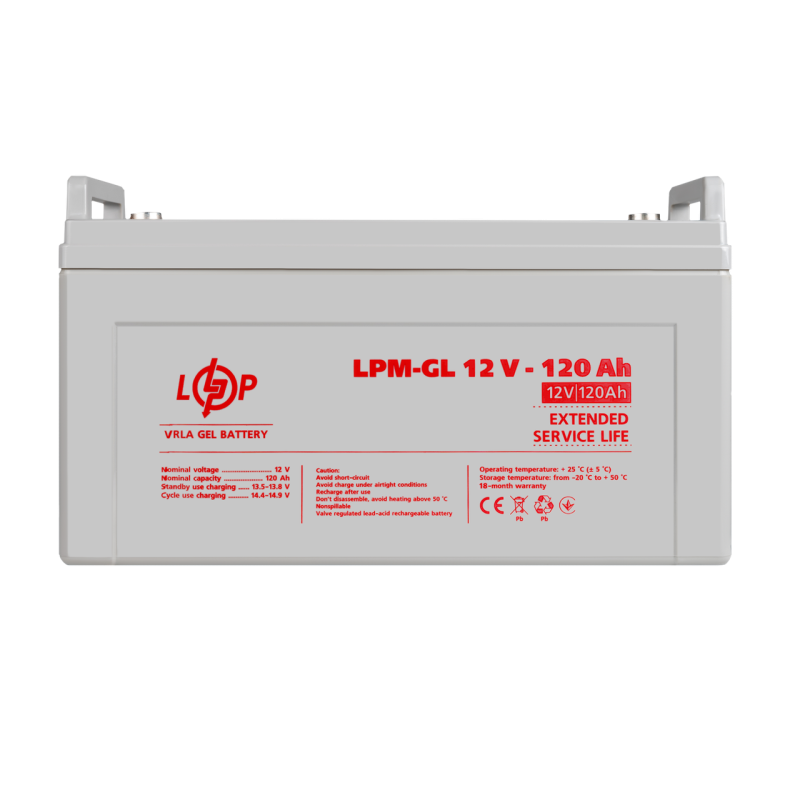 Акумулятор гелевий LPM-GL 12V - 120 Ah