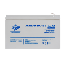 Акумулятор мультигелевий LPM-MG 12V - 7.2 Ah