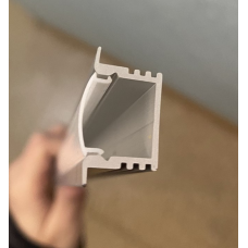 Врізний  профіль для світлодіодної стрічки ЛПВ-12 з розсіювачем