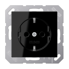 SCHUKO®-розетка JUNG 16 A / 250 B ~ A1520WW чорний, A 1520 SW