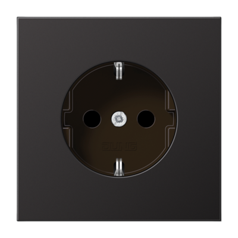 Розетка JUNG 16 A / 250 B ~ LS1520 dark (лакирів. алюміній), AL 1520 D