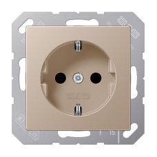 SCHUKO®-розетка JUNG 16 A / 250 B ~ A1520WW колір шампань, A1520CH