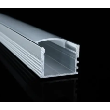 Профіль для світлодіодної стрічки накладний ЛП12 з розсіювачем