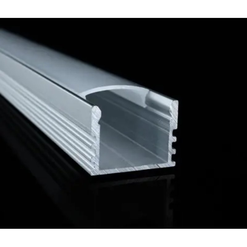 Профіль для світлодіодної стрічки накладний ЛП12 з розсіювачем