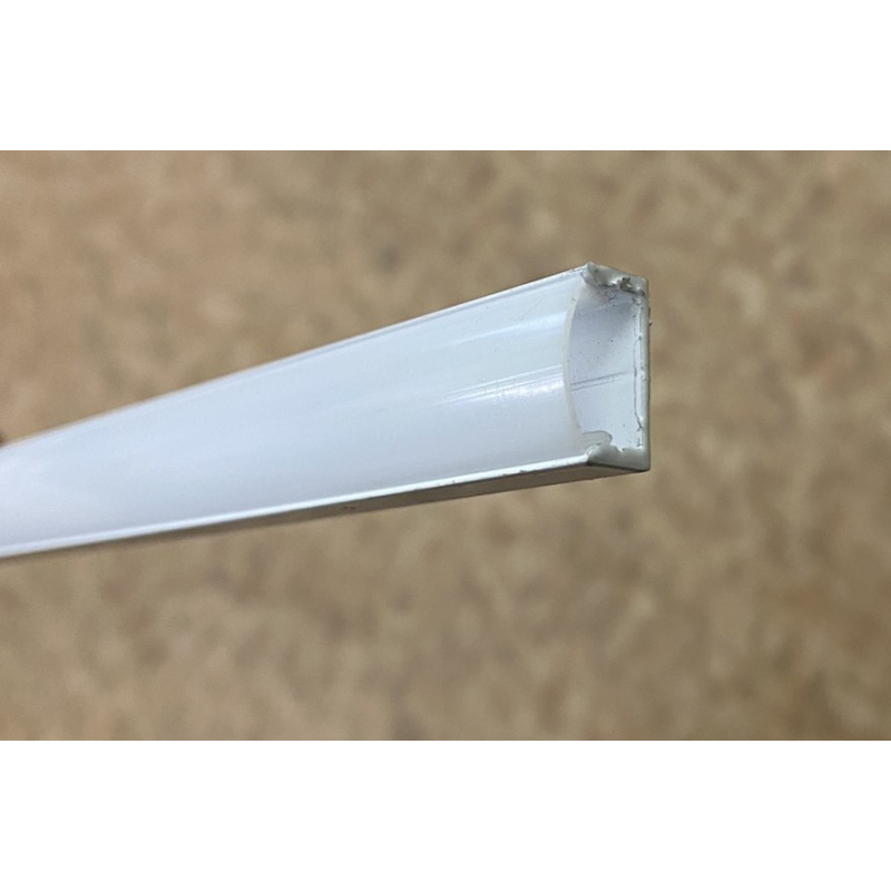 Профіль для світлодіодної стрічки накладний ЛП7 з розсіювачем білий