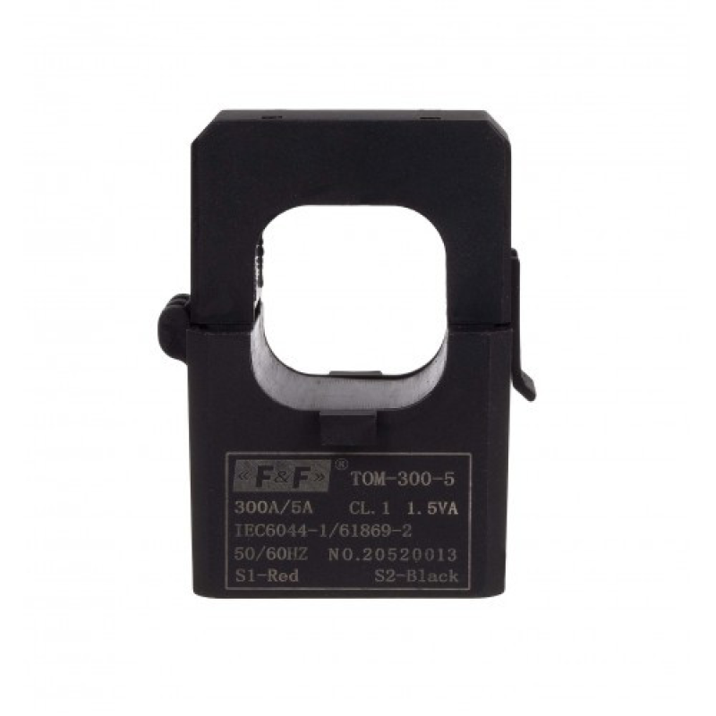 Роз“ємний вимірювальний трансформатор струму 300/5 F&F TOM-300-5 Роз“ємний вимірювальний трансформатор струму 300/5 F&F TOM-300-5
