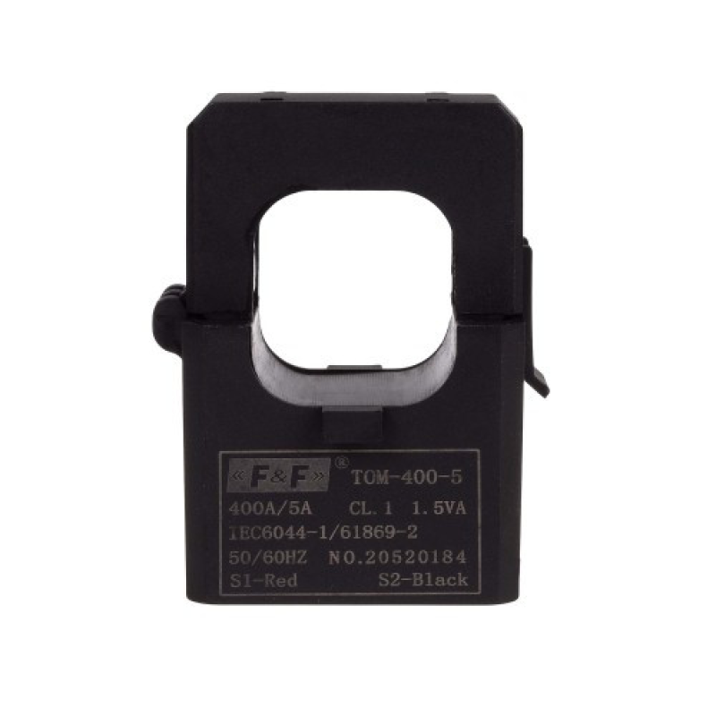 Роз“ємний вимірювальний трансформатор струму 400/5 F&F TOM-400-5 Роз“ємний вимірювальний трансформатор струму 400/5 F&F TOM-400-5