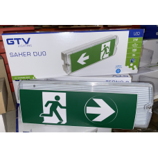 Світильник аварійний акумуляторний GTV SAHER-3 LED DUO, 3 W, 6400 K, IP65, 3 рік. (дворежимний)