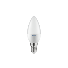 Лампа GTV LED C37, 3000 K, E14, 8W (LD-SMDC37-80)