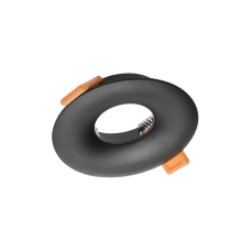 Світильник врізний точковий GTV AURORA, IP20, круглий, чорний