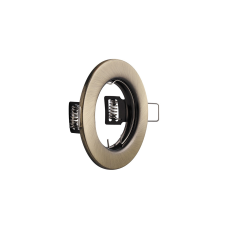 Світильник врізний точковий круглий GTV PARMA, IP20, інокс (сталь)