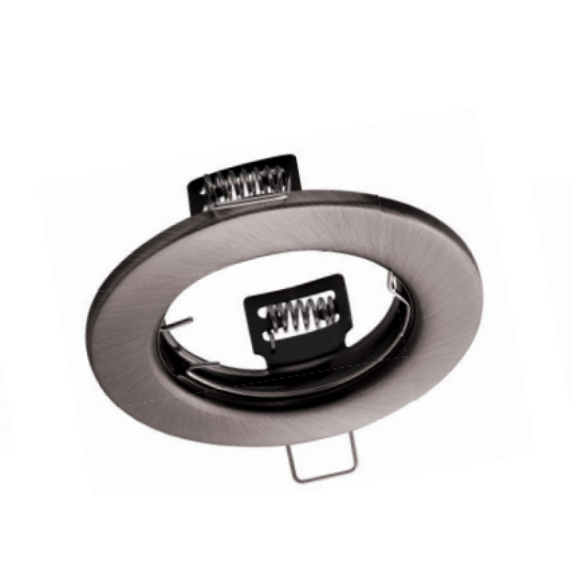 Світильник врізний точковий круглий GTV PARMA, IP20, старе золото (сталь) Світильник врізний точковий круглий GTV PARMA, IP20, старе золото (сталь)