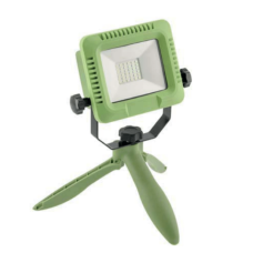 Прожектор з акумулятором GTV ALLEDO, 10W, IP54, 120°, 6400K, зелений (LD-ALCX10W-64)
