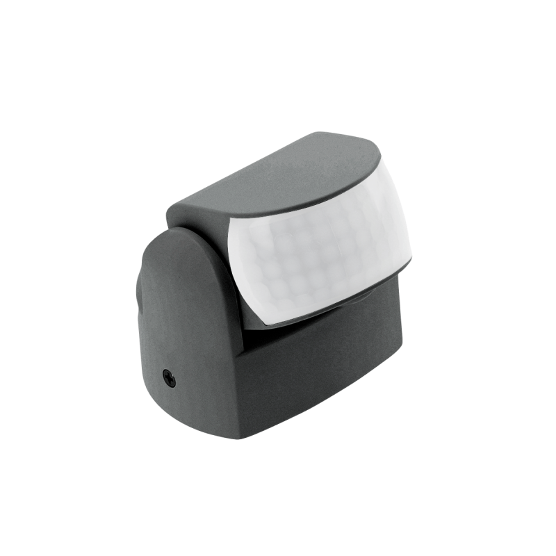 Датчик руху GTV CR-9 mini, max.1200W, 180°/360°, R12м, IP65, чорний (CR-CR9M00-10)