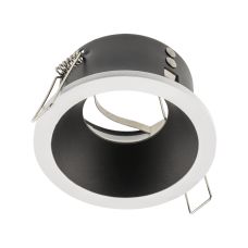 Світильник врізний точковий GTV ELVA, IP54, Ø85x45mm, Білий/чорний (OP-ELVAOBC-11)