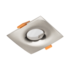 Світильник врізний точковий GTV ALESSIO, IP54, квадрат, срібний (OP-ALSKW-52)