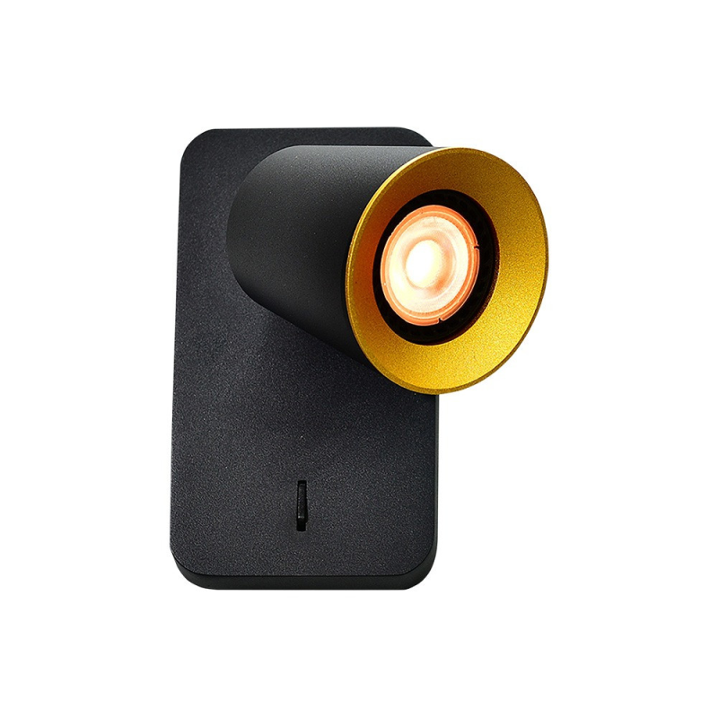 Настінний світильник GTV decor ELLI, 1*GU10, max.20W, одинарний, Чорний (OS-ELLI-GU10-10-DEC) Настінний світильник GTV decor ELLI, 1*GU10, max.20W, одинарний, Чорний (OS-ELLI-GU10-10-DEC)