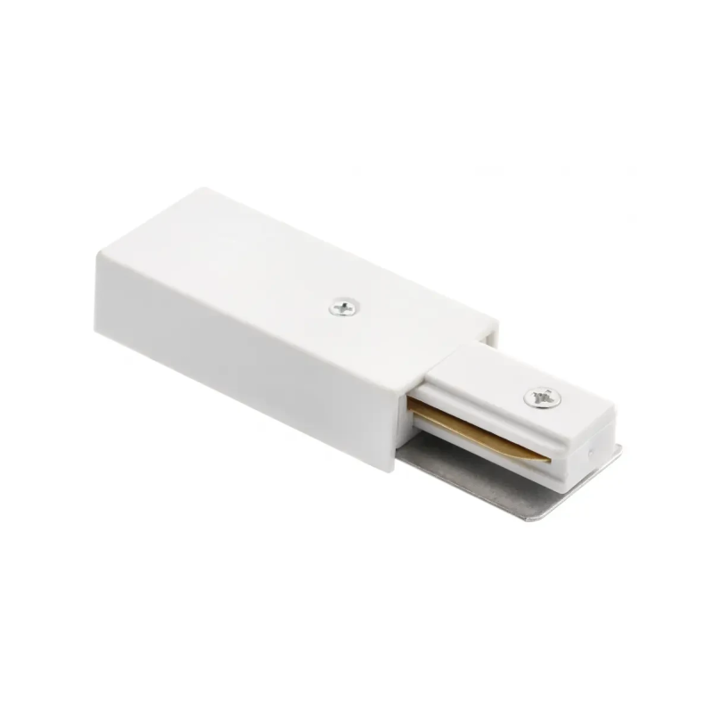 Наконечник живлення 1-фазний для шинопроводу GTV, білий Наконечник живлення 1-фазний для шинопроводу GTV, білий