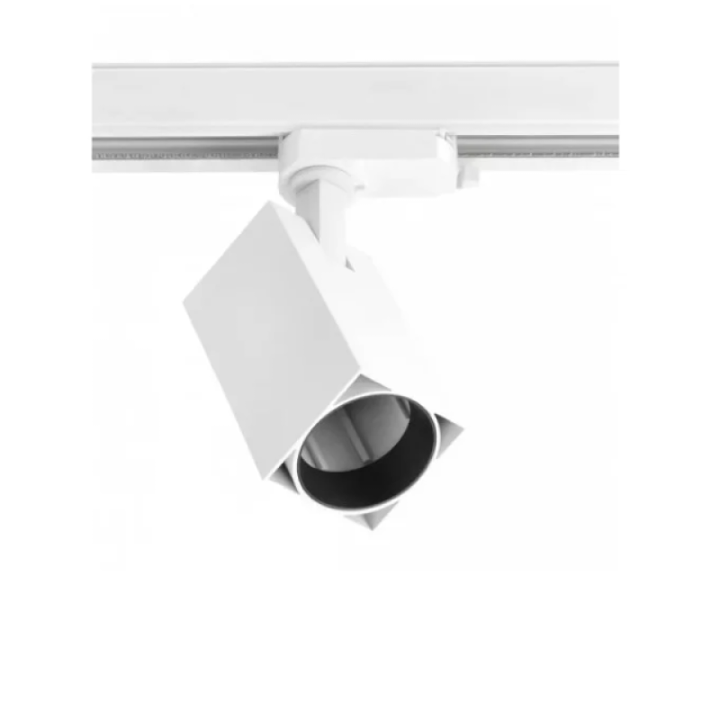 Світильник GTV трековий 1-фазний, LIMA, GU10, max.20W, IP20, квадратний, білий (XLT-LMAGU10KB-NB) Світильник GTV трековий 1-фазний, LIMA, GU10, max.20W, IP20, квадратний, білий (XLT-LMAGU10KB-NB)