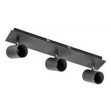 Світильник GTV VENETO, IP20, max.20W, 3xGU10, круглий, чорний (OS-VEN20WO3-10)