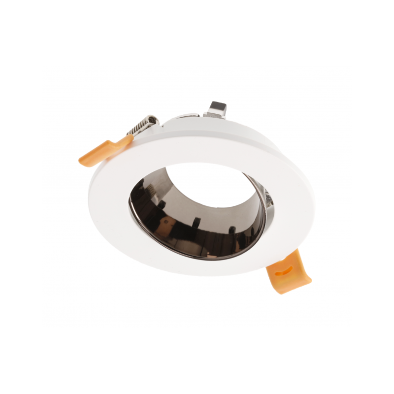 Стельовий світильник GTV ARIES, IP20, круглий, білий/чорно-хромований Стельовий світильник GTV ARIES, IP20, круглий, білий/чорно-хромований