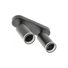 Світильник подвійний GTV SOLIS, алюміній, 55x100мм, IP20, 2*GU10, макс. 50 Вт, макс. 250В, 50/60Гц, чорний