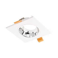 Стельовий світильник GTV ARIES IP20, квадратний, білий/хромований