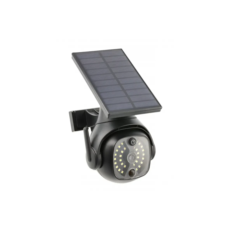 Прожектор на сонячній батареї з датчиком руху та сутінок GTV GUARDOS, 300Lm, 6400K, IP65 (LD-GUARDOS-300-64)