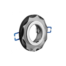 Світильник точковий GTV BRILLANTE, IP20, скло, чорний, кристал, круглий