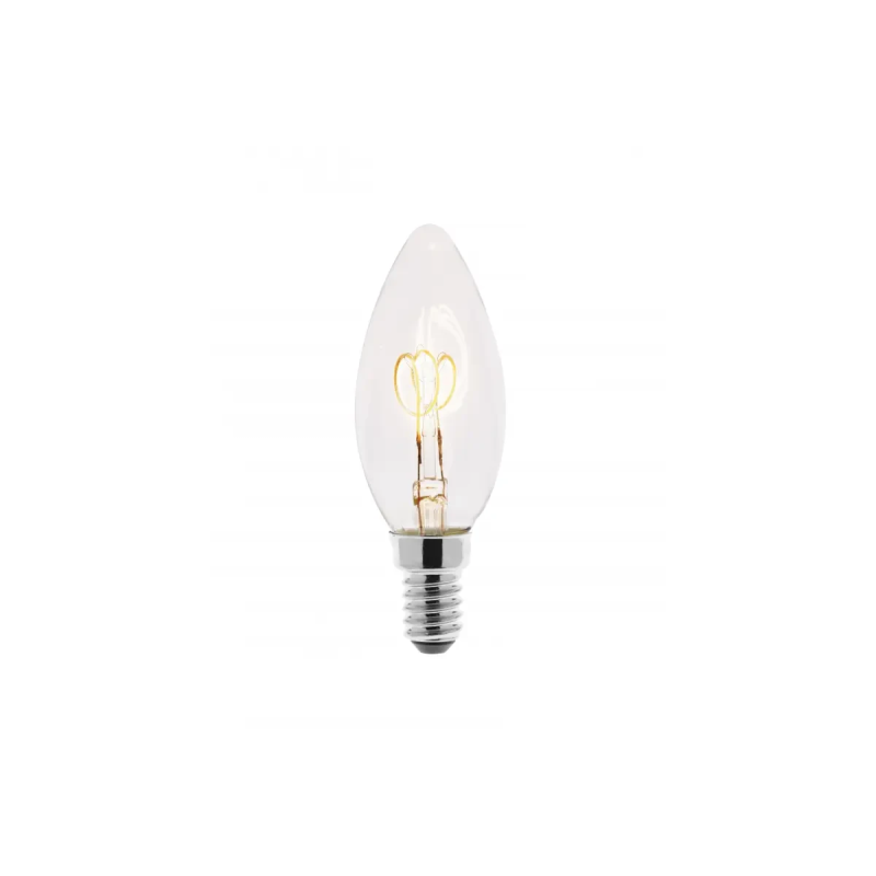 LED-лампа GTV Filament Spin C35, E14, 3W, 2200 K, AC220-240V, 360°