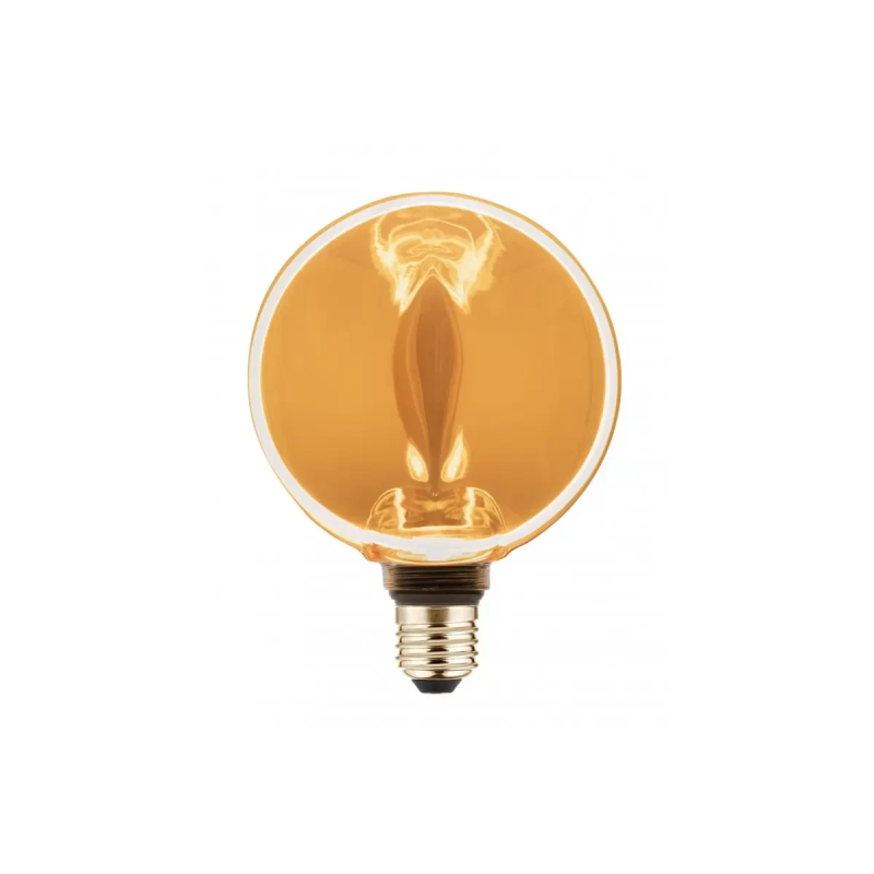 Лед лампа GTV Filament Glow G130, E27, 4W, 1800K, AC220-240V, 320°