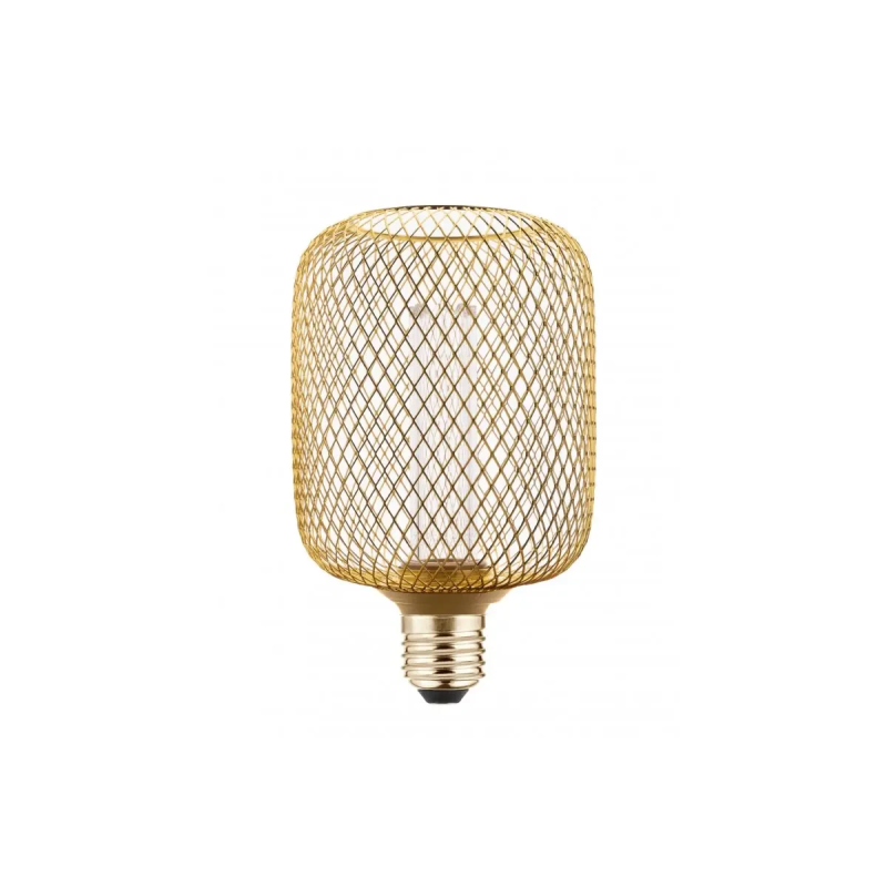 Лед лампа GTV Filament Grid C100, E27, 3,5W, 1800K, AC220-240V, 320°, золотий