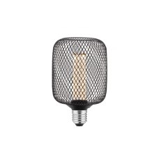 Лед лампа GTV Filament Grid C100, E27, 3,5W, 1800K, AC220-240V, 320°, чорний