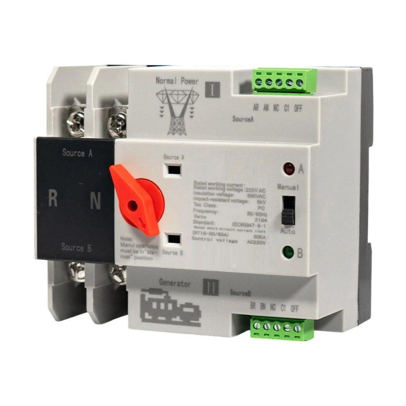 Автомат Вводу Резерву Energio Ats1 2P 63A ENERGIO